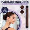 Andlane French Hair Bun Maker - Easy Donut and Bun makers for Women's hair Quick Updos - Snap-and-Roll Perfect Tool for Kids and Twist Tool Clip (Brown - Pack of 2) view 2