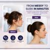 Andlane French Hair Bun Maker - Easy Donut and Bun makers for Women's hair Quick Updos - Snap-and-Roll Perfect Tool for Kids and Twist Tool Clip (Brown - Pack of 2) view 4