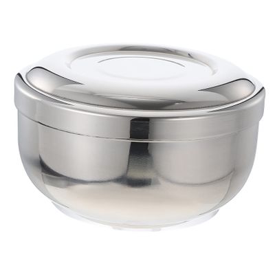 VICASKY Stainless Steel Shaving Bowl Man Shaving Container Foaming Dish Easy Clean