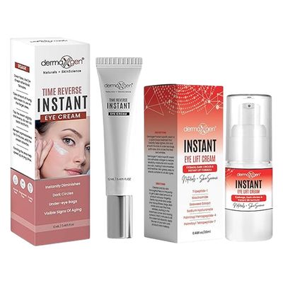 DERMAXGEN Instant Eye Lift & Rapid Reduction Eye Cream Set  Hydrating & Refreshing Under-Eye Duo for a Revitalized Look.