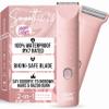HAPPY CURVES Smoothie 2.0 Bikini Trimmer - Electric Razor for Women, Waterproof Hair Groomer with Adjustable Guards, Personal Shaver for Pubic Hair, Ladies Intimate Shaver and Body Trimmer (Guava) view 1
