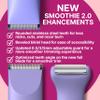 HAPPY CURVES Smoothie 2.0 Bikini Trimmer - Electric Razor for Women, Waterproof Hair Groomer with Adjustable Guards, Personal Shaver for Pubic Hair, Ladies Intimate Shaver and Body Trimmer (Berry) view 2
