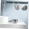 COLLBATH Stainless Steel Shaving Soap Bowl Double Layer Mug for Travel Shaving Brush and Soap Storage Compact Elegant Design for Men view 3