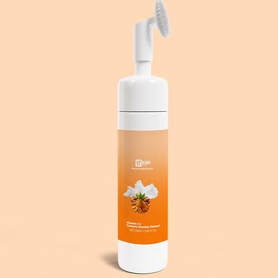 BLONDELIGHT Vitamin C & Turmeric Foaming Cleanser 3.38 Fl Oz | Brightening & Hydrating Face Wash for Sensitive Skin | Deep Cleanse with Natural Ingredients | Nourishing Formula for Glowing Skin