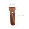 LIFKOME Razor Protective Case PU Leather Cover for Travel Storage Brown view 2