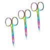 FOYTOKI 3pcs Ergonomic Eyebrow Scissors Precision Trimmer for Men Stainless Steel Eyebrow Shears view 1