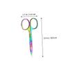 FOYTOKI 3pcs Ergonomic Eyebrow Scissors Precision Trimmer for Men Stainless Steel Eyebrow Shears view 2