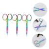 FOYTOKI 3pcs Ergonomic Eyebrow Scissors Precision Trimmer for Men Stainless Steel Eyebrow Shears view 3