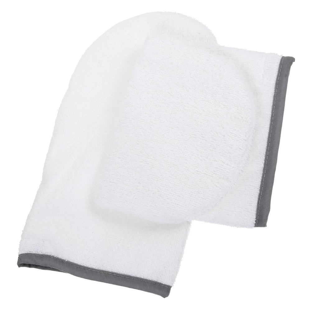 Happyyami 1pair Quality Cloth Paraffin Wax Gloves Insulated Hand Mittens for Hot Wax Dry Hands Smooth Nails Spa Salon Home Use