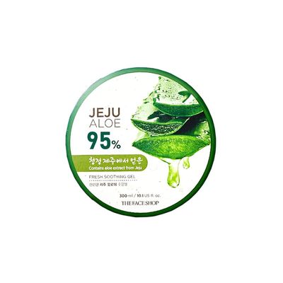 Non-Sticky Transparent 3 in 1 Aloe Fresh Soothing gel for Skin, Body and Hair | Pure Aloe Vera & Vitamin E for Skin and Hair | Skin care products, 300ml