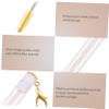 BAZEITFLOW 4pcs Eyelash Brush Keychain Reusable Lash Applicator Rem Beauty Makeup Tools view 4