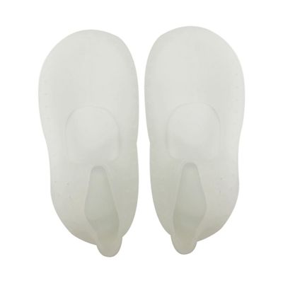 Ipetboom Silicone Moisturizing Boat Socks for Dry Cracked Feet and Heels -Cracking Breathable Gel Socks for Men and Women White Reusable and Washable Foot Care