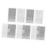 Angoily 10pcs Self-Adhesive Crystal Gems for Decoration Shimmering Rhinestones for Halloween Parties Festivals and Costumes Versatile Eye and Nail Stickers White Black view 1