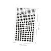 Angoily 10pcs Self-Adhesive Crystal Gems for Decoration Shimmering Rhinestones for Halloween Parties Festivals and Costumes Versatile Eye and Nail Stickers White Black view 2