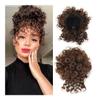 Hair Bun, Synthetic Drawstring Hair Bun Scrunchie for Women Curly Wave Updo Extensions,for Daily Wear(White) view 1