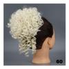 Hair Bun, Synthetic Drawstring Hair Bun Scrunchie for Women Curly Wave Updo Extensions,for Daily Wear(White) view 2