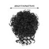 Hair Bun, Synthetic Drawstring Hair Bun Scrunchie for Women Curly Wave Updo Extensions,for Daily Wear(White) view 3
