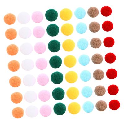 Hemobllo 100pcs Mixed Cotton Ball Necklace Essential Oil Diffuser Fit Locket Pendant Pompons Craft for Boys and Girls Art Decorations Bulk Pack Random Color