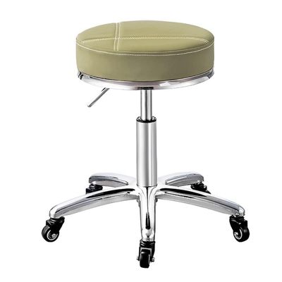 Aikimfuly Adjustable Rolling Salon Stool Chair with Wheels - Swivel Drafting Stool for Workbench, Massage, Spa, Tattoo, and Photography