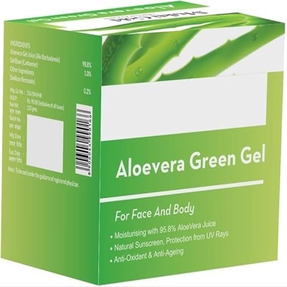 AM Aloevera Green Gel, 125 gm (Pack of 3)