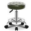 Aikimfuly Height Adjustable Rolling Stool for Tattoo, Massage, and Medical Spa - Ultra Soft Padded Seat Cushion with Wheels view 1