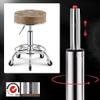 Aikimfuly Adjustable Height Rolling Swivel Stool with Foot Rest - PU Leather Round Ottoman Seat for Kitchen, Salon, Bar, Office view 3