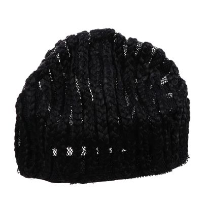 LOORGVEL Refined Crotchet Cornrows Wig Cap for Men and Women Comfortable Braided Hair Net Liner for Easy Wig Making and Protection Black Xl