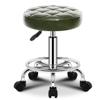 Aikimfuly Adjustable Rolling Stool with Footrest - PU Leather Round Stool Chair for Tattoo, Massage, Salon, and Medical Spa Use view 1
