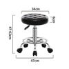 Aikimfuly Adjustable Rolling Stool with Wheels - Swivel Salon Chair for Drafting, Massage, Tattoo, and Photography view 2