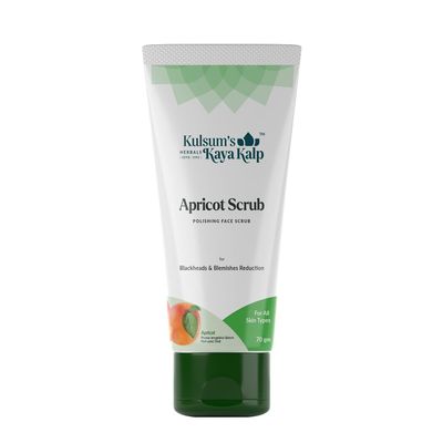Herbals Apricot Scrub For Blackheads & Blemishes Reduction | Ideal For Men & Women | With Apricot | For All Skin Types | 70gm (Buy 2 Quantity Get 1 Quantity Free)
