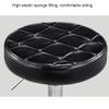 Aikimfuly Adjustable Height PU Leather Rolling Stool with Wheels - Swivel Office Drafting Chair for Medical Esthetician Studio view 3