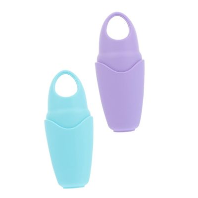 Gogogmee 2pcs Portable Ice Face Roller for Facial Care and Eye Massage Convenient Household Ice Mold for De- Shrinking Pores and Improving Circulation Moisturizing