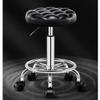 Aikimfuly Adjustable Height Swivel Stool - Ergonomic PU Leather Rolling Chair with Wheels for Medical and Drafting Use(Black) view 2