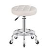 Aikimfuly Adjustable Rolling Swivel Stool with Wheels - PU Leather Round Office Chair for Medical, Spa, Drafting, Salon, Tattoo Use view 1