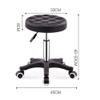 Aikimfuly Adjustable Rolling Salon Stool Chair with Wheels - Swivel Drafting Stool for Workbench, Massage, Spa, Tattoo, and Photography(Black1) view 2