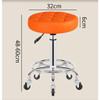 Aikimfuly Adjustable Rolling Shop Stool with Wheels - Swivel Salon Stool for Manicure, Tattoo, and Spa Use(Green) view 2