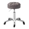 Aikimfuly Adjustable Height Swivel Rolling Stool with Scratch-Resistant PU Leather Seat - Office Drafting Chair with Wheels for Medical and Salon Use(Grey1) view 1