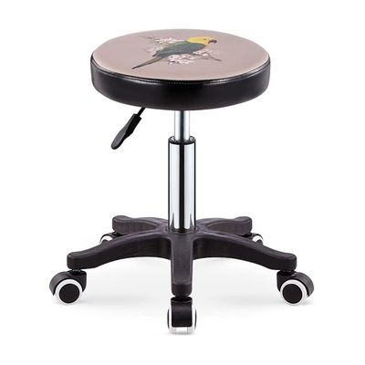 Aikimfuly Adjustable Rolling Salon Stool Chair with Wheels - Swivel Drafting Stool for Workbench, Massage, Spa, Tattoo, and Photography(Black3)