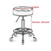 Aikimfuly Adjustable Height Rolling Swivel Stool with Foot Rest - PU Leather Round Ottoman Seat for Kitchen, Salon, Bar, and Office view 2