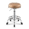 Aikimfuly Adjustable Rolling Shop Stool with Wheels - Swivel Salon Chair for Drafting, Massage, Spa, and Tattoo Work(Gold) view 1
