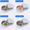 12 PCS Silver Tin Jar Empty Metal Round Container Refillable Bottle 15g Mini Cosmetic Sample Box with Screw Lid for Candle Lip Gloss Salve Makeup Eye Shadow Powder view 3