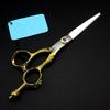Hair Cutting Scissors, Professional Japan 440c 6 inch Crown set haircut scissor thinning barber cutting shears hairdresser scissors BY view 3
