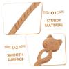 VINTORKY Charming Wooden Hairpin Traditional Chinese Hair Stick Women's Bun Hair Accessories Styling Tool view 3