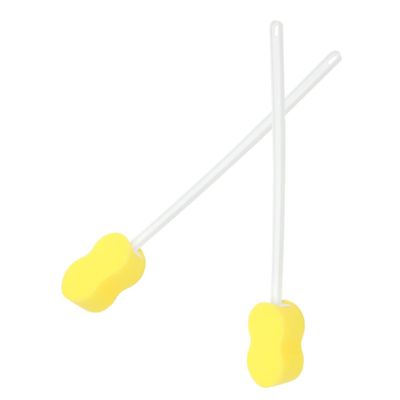 LIFKOME 2pcs Shower Body Scrubber Long Handle Back Brush for Men Women Sponge Material Easy to Clean