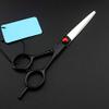 Hair Cutting Scissors, 6 inch Professional japan 440c black set cutting barber haircut salon thinning shears hairdressing scissors BY view 3