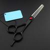 Hair Cutting Scissors, 6 inch Professional japan 440c black set cutting barber haircut salon thinning shears hairdressing scissors BY view 4