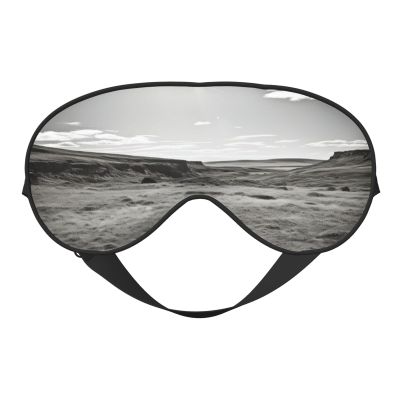 Black and White Golf Print Eye Mask,Silk-Like Sleep Mask,Night Sleeping Mask for Men Women,for Sleep Relaxation