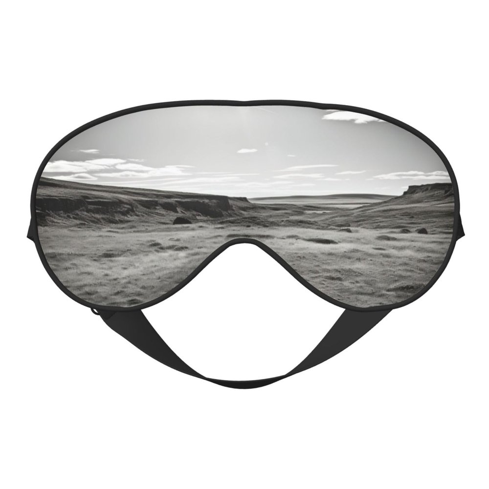 Black and White Golf Print Eye Mask,Silk-Like Sleep Mask,Night Sleeping Mask for Men Women,for Sleep Relaxation