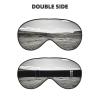 Black and White Golf Print Eye Mask,Silk-Like Sleep Mask,Night Sleeping Mask for Men Women,for Sleep Relaxation view 2