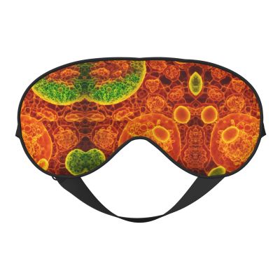 Adherent Eukaryotic Cells Seen Through A Microscop Print Eye Mask,Silk-Like Sleep Mask,Night Sleeping Mask for Men Women,for Sleep Relaxation